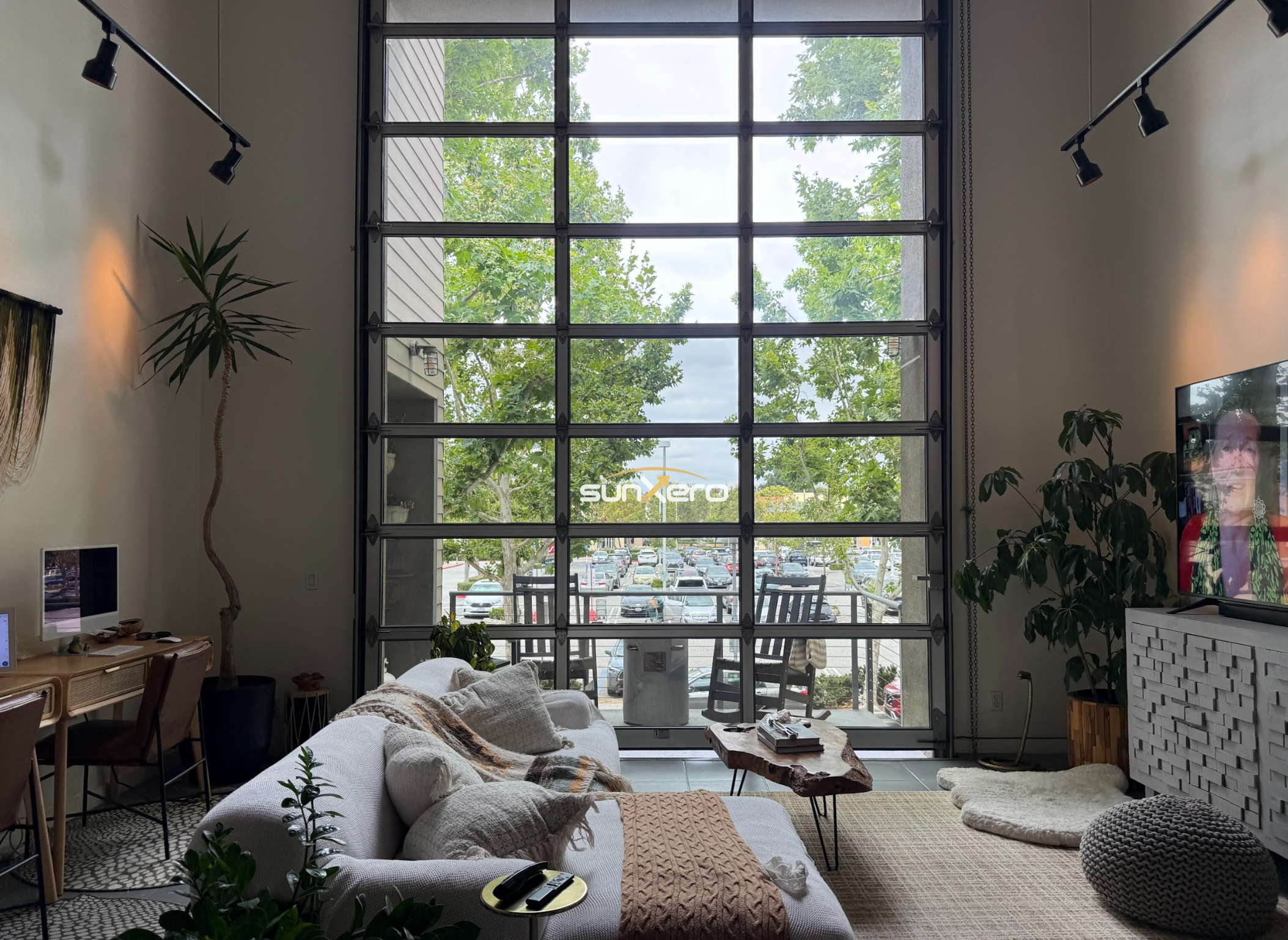 Luxury sedan window tint