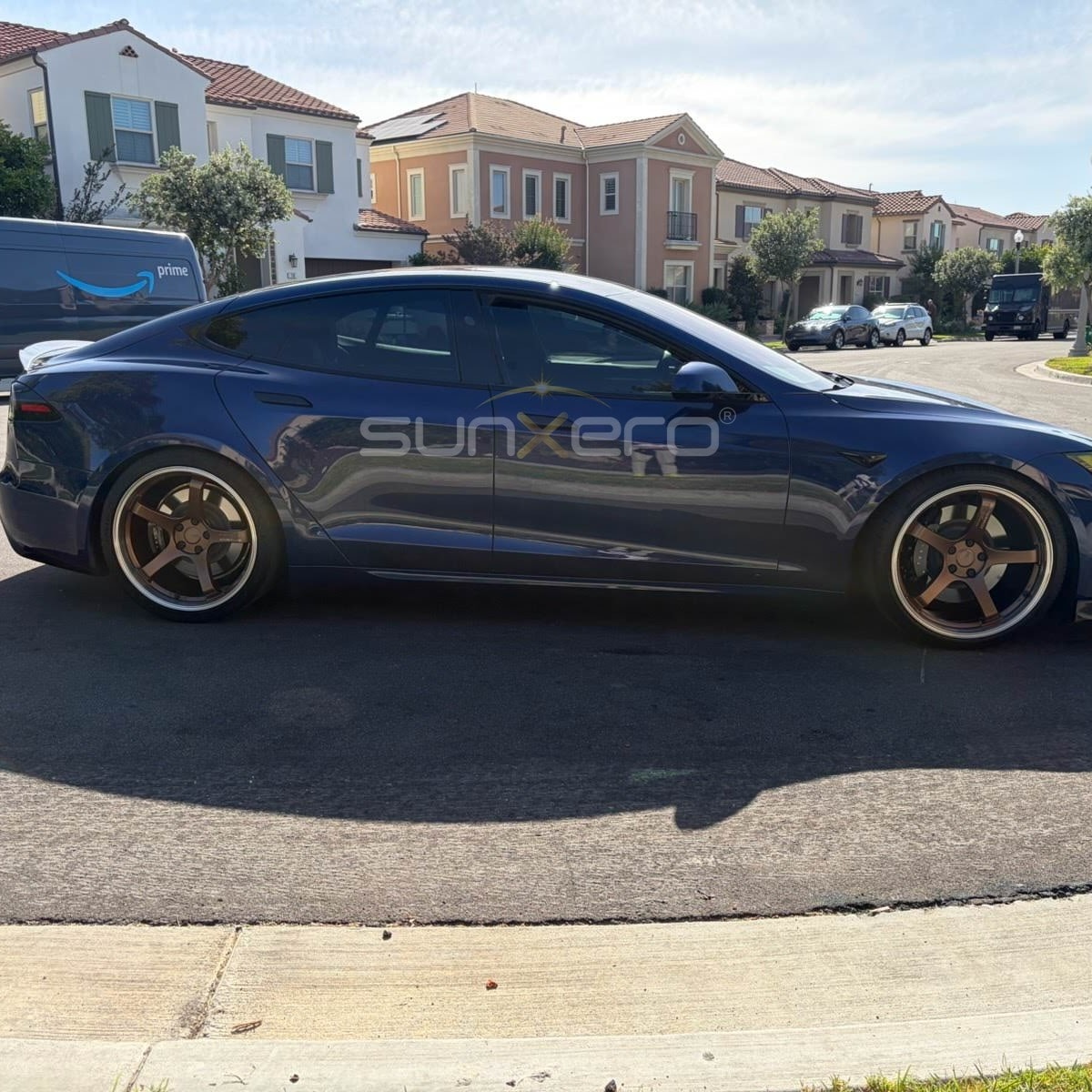 Blue Sports Sedan — Residential