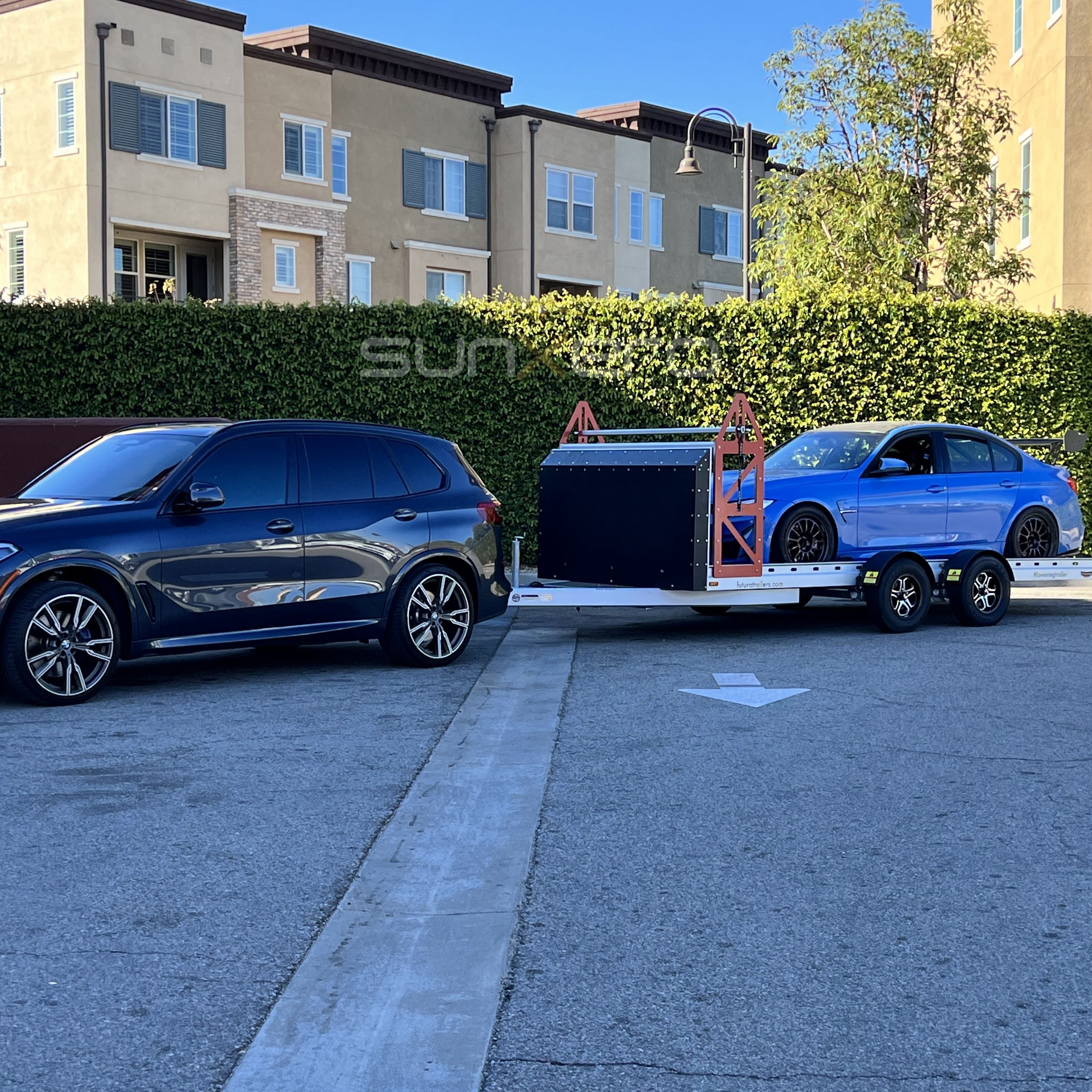 Blue Sports Sedan — Car Carrier