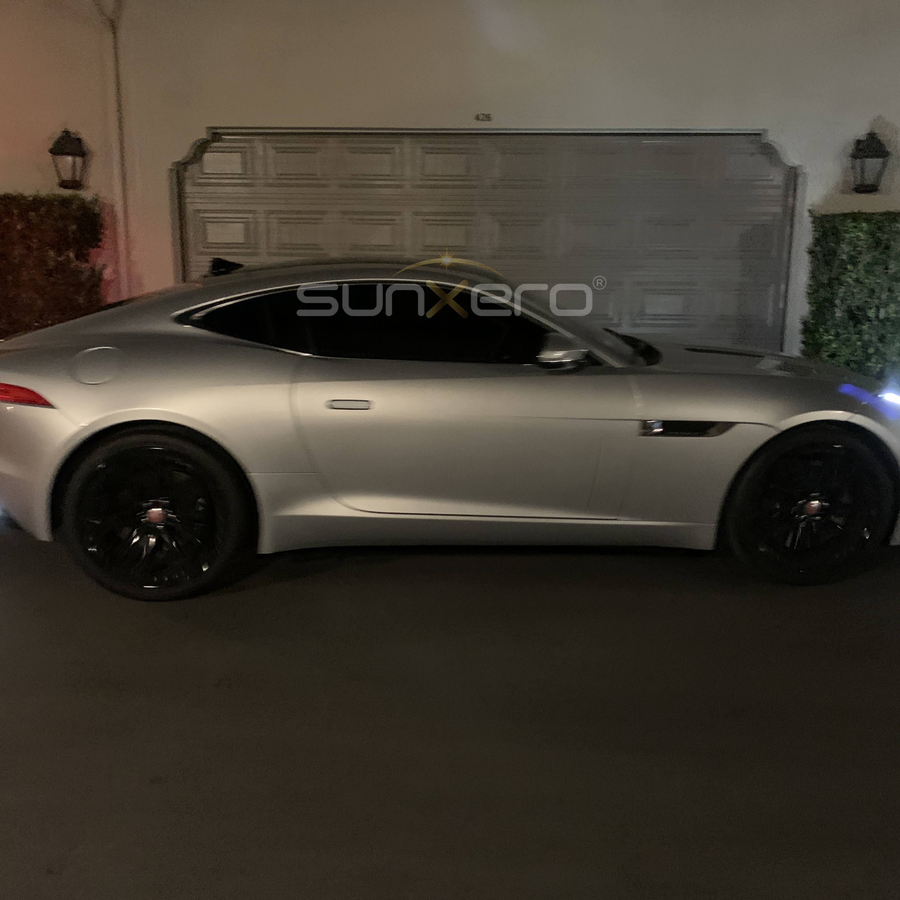 White Sports Car — Garage