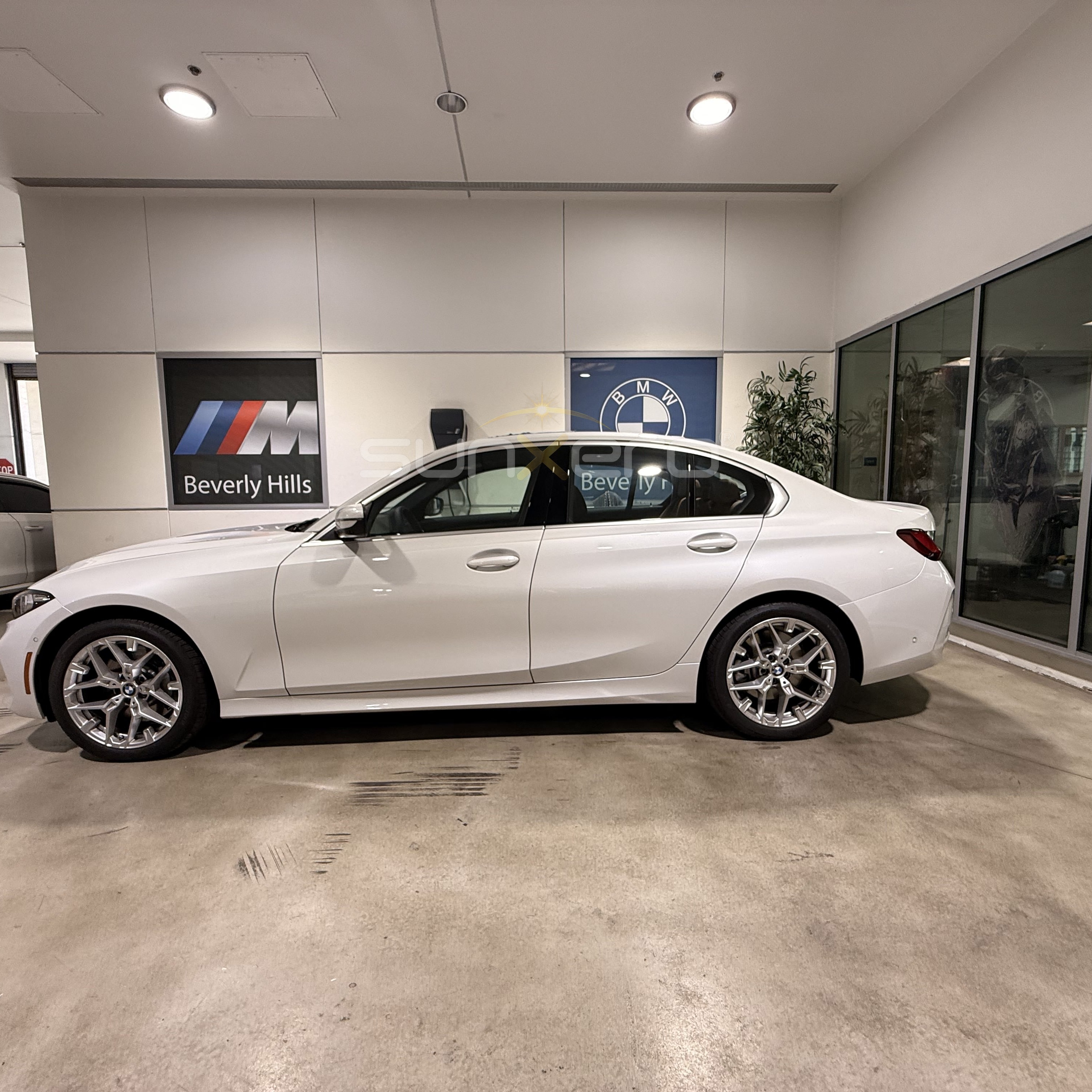 White BMW — Dealership Showroom
