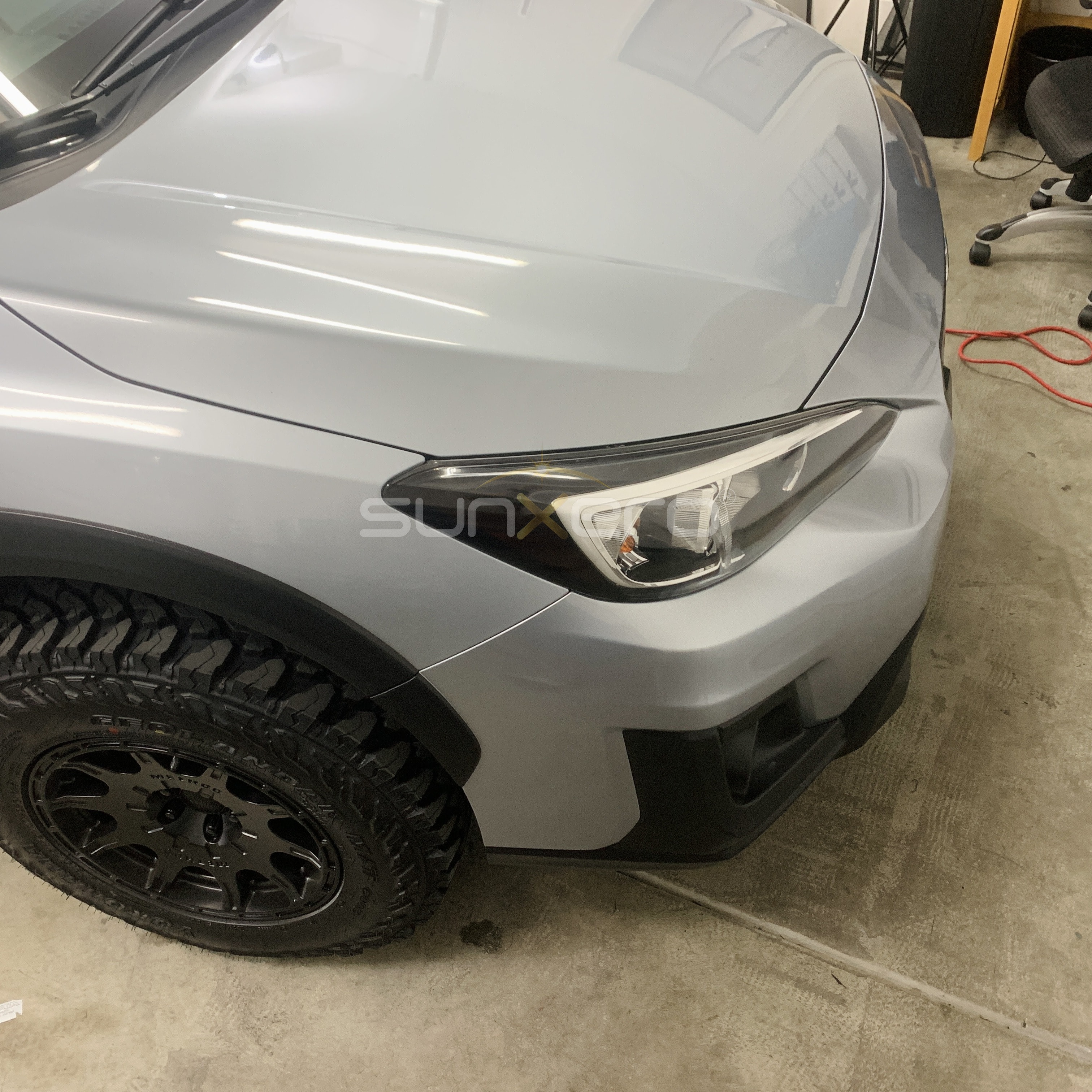 White Car — Front End Garage