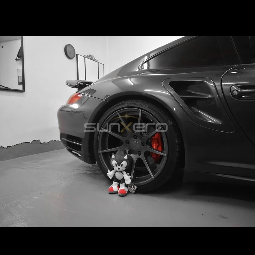 Black Sports Car — Toy Figure Wheel