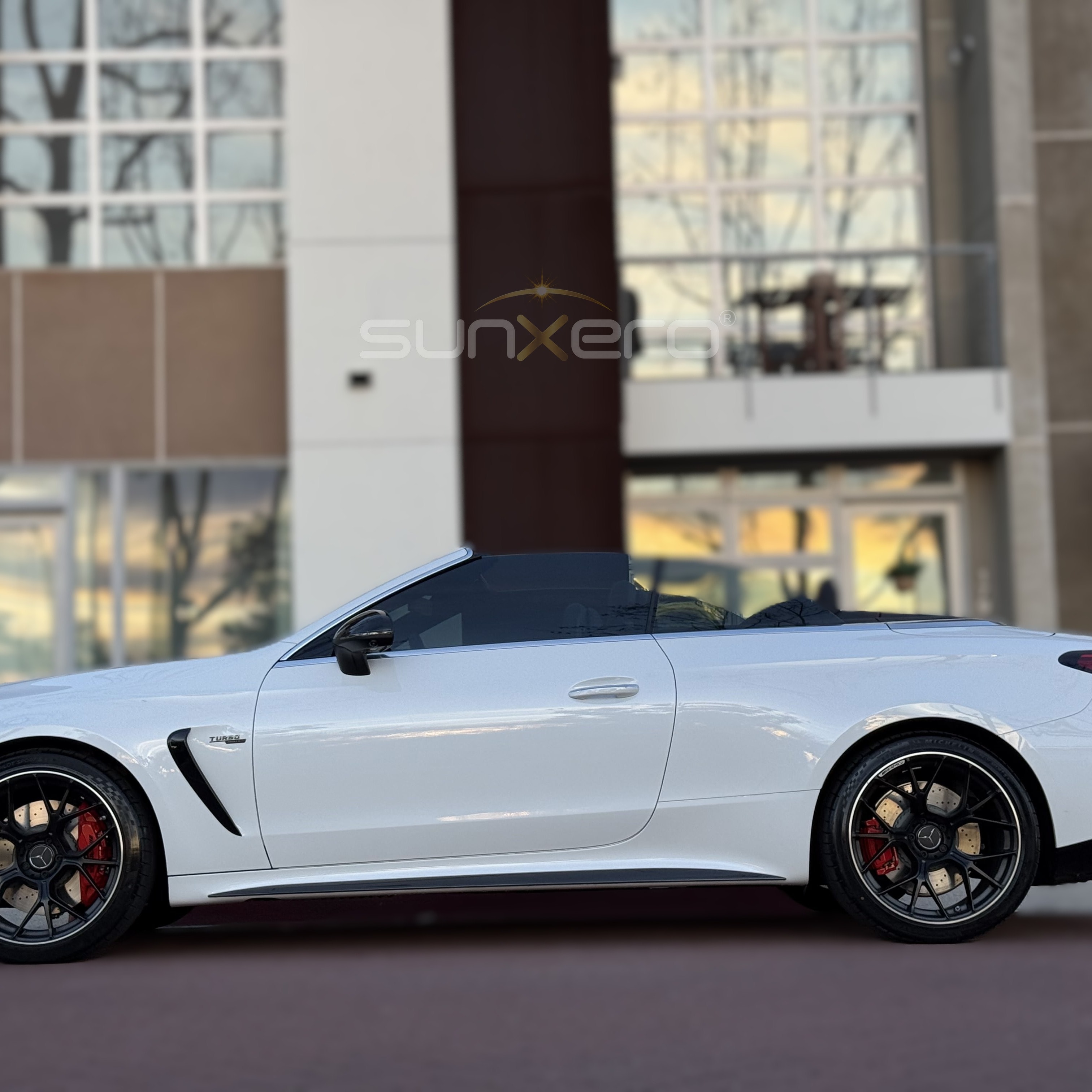 White Sports Car — Convertible Urban
