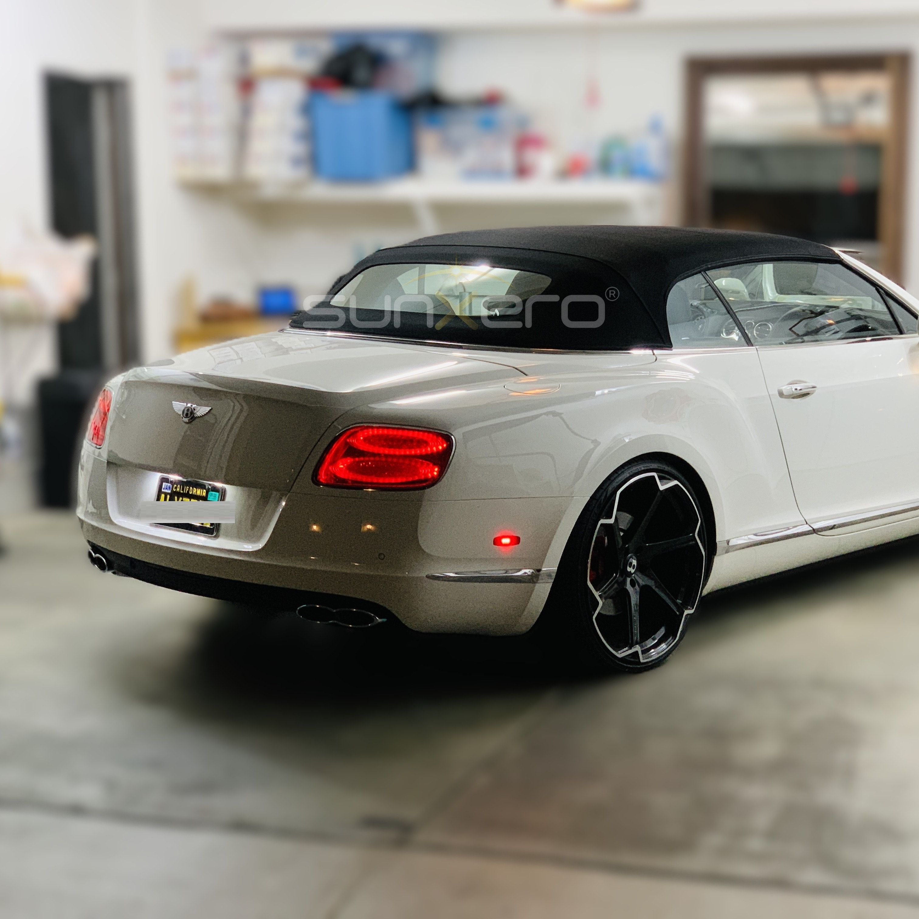 White Bentley Convertible — Garage 2