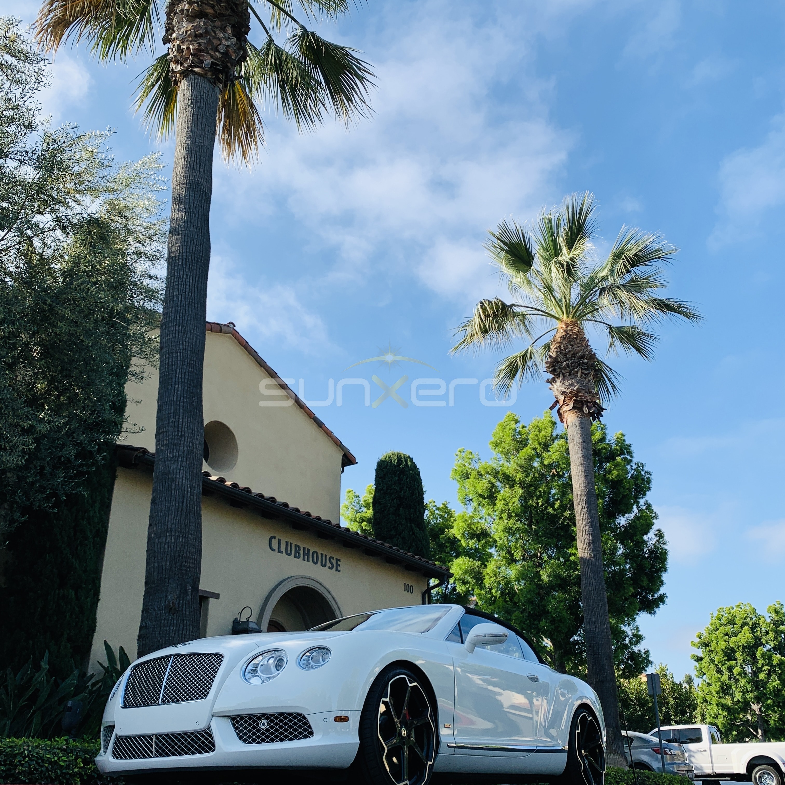 White Luxury Sports Car — Clubhouse