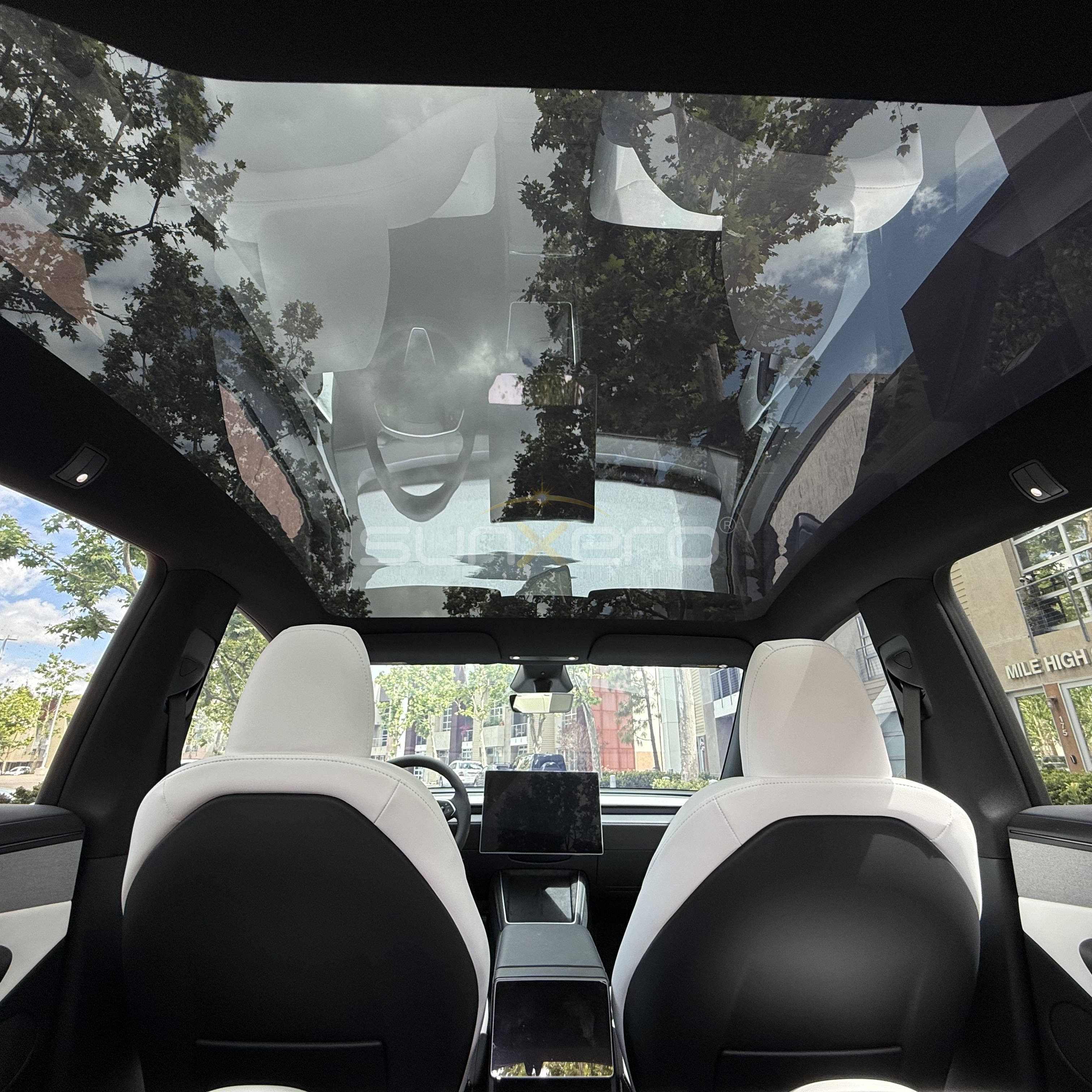 Car Interior — Panoramic Sunroof
