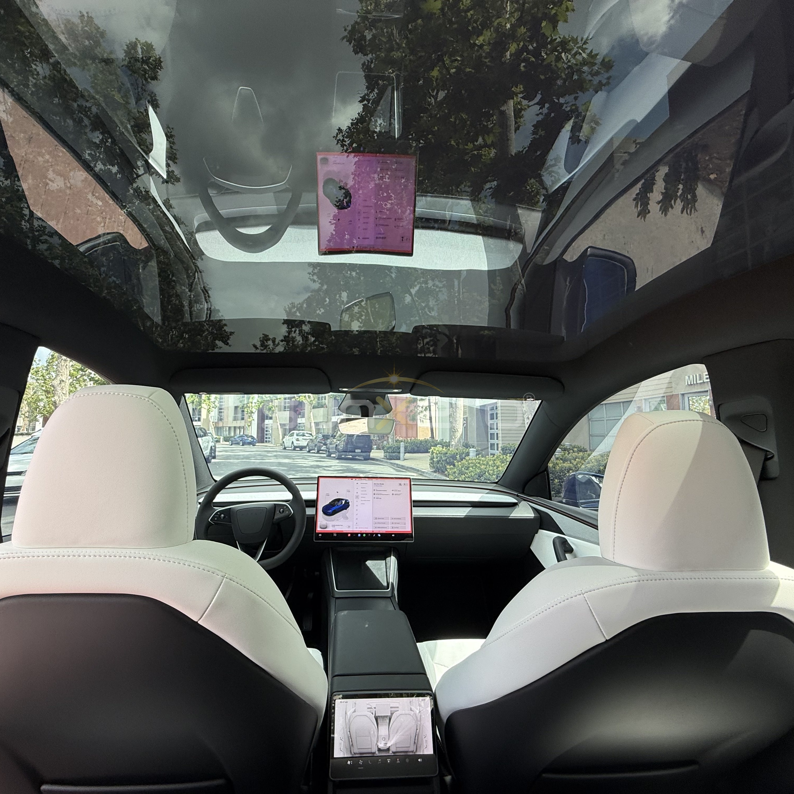 EV Interior — Panoramic Sunroof