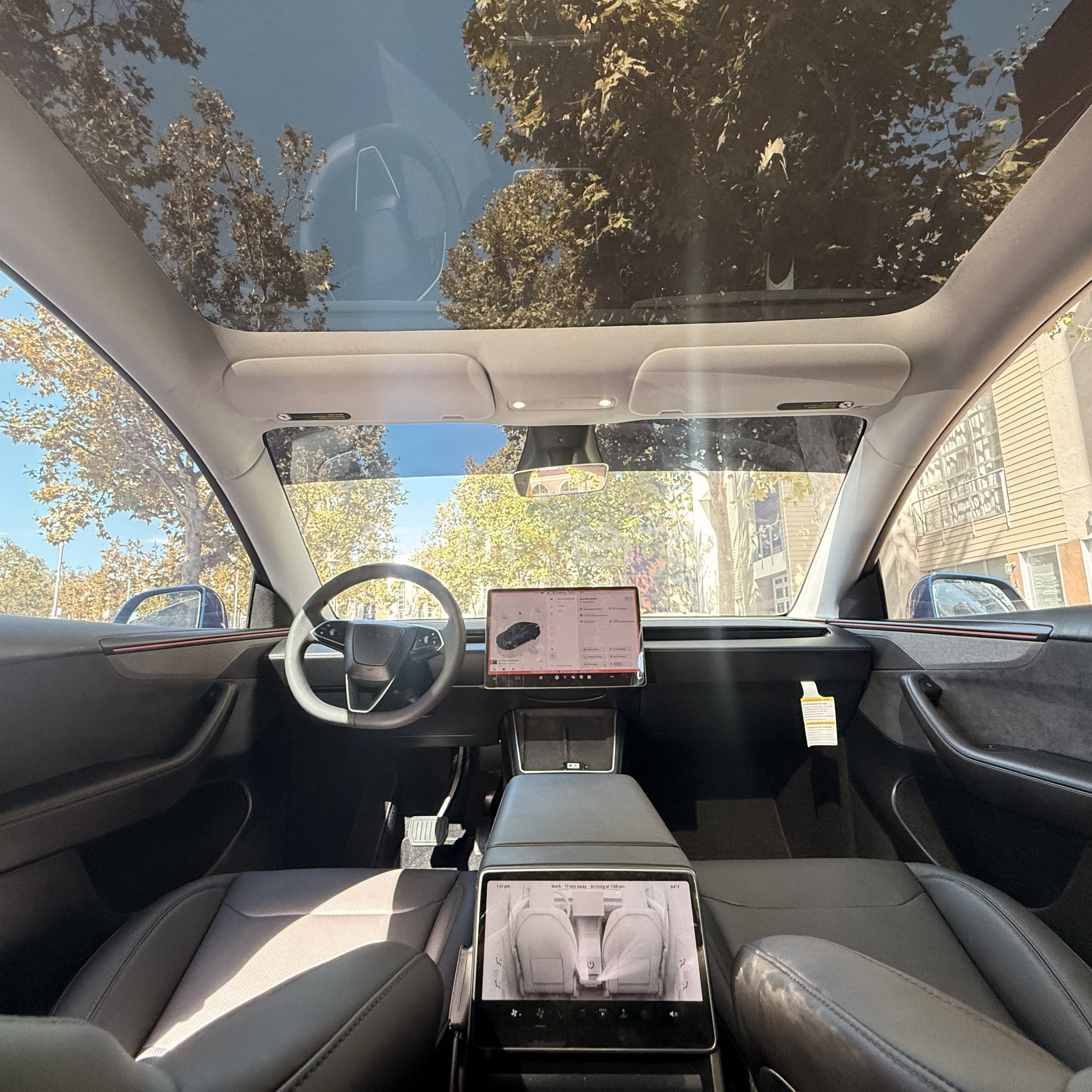 Car Interior — Rear Seat Windshield