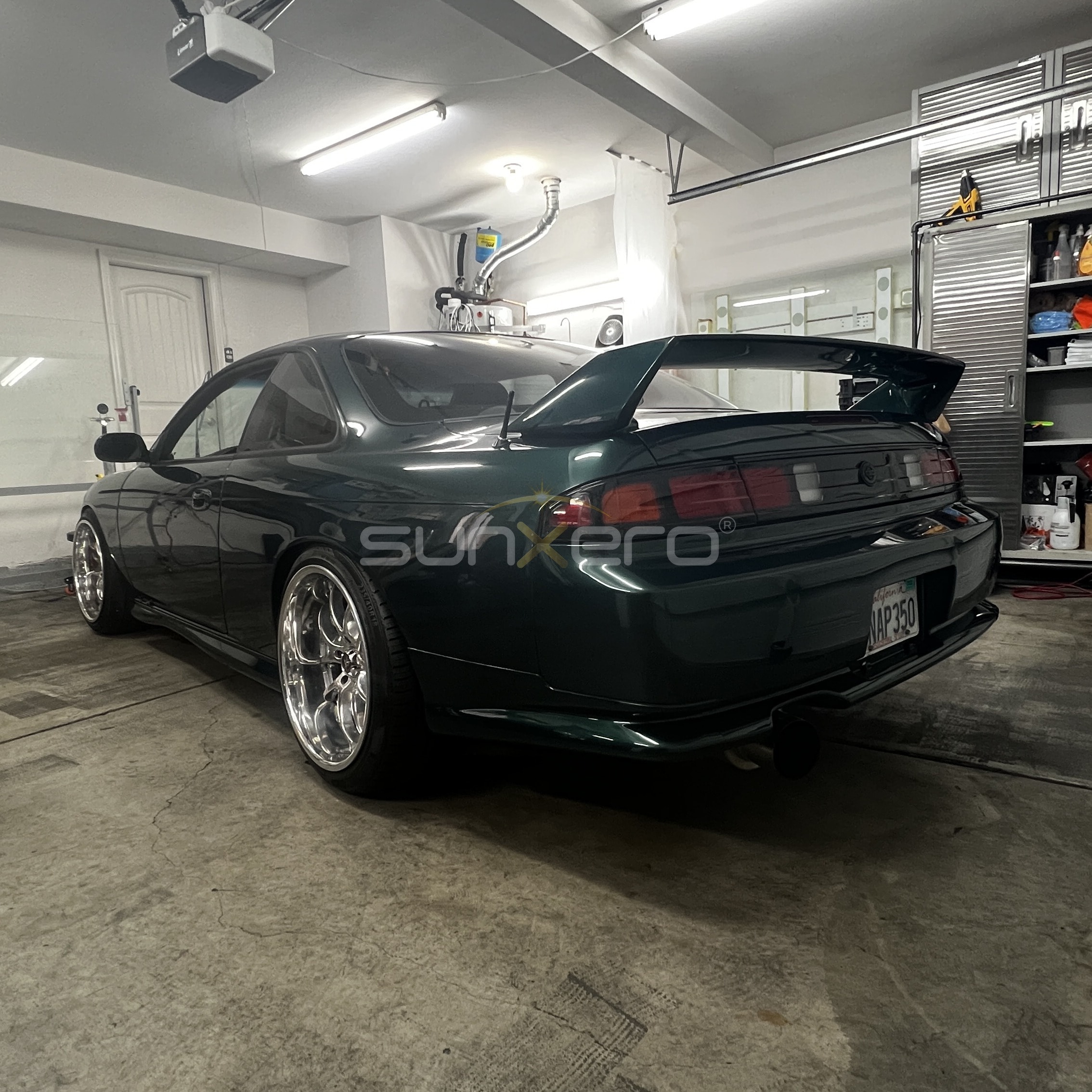 Black Sports Car — Open Hood