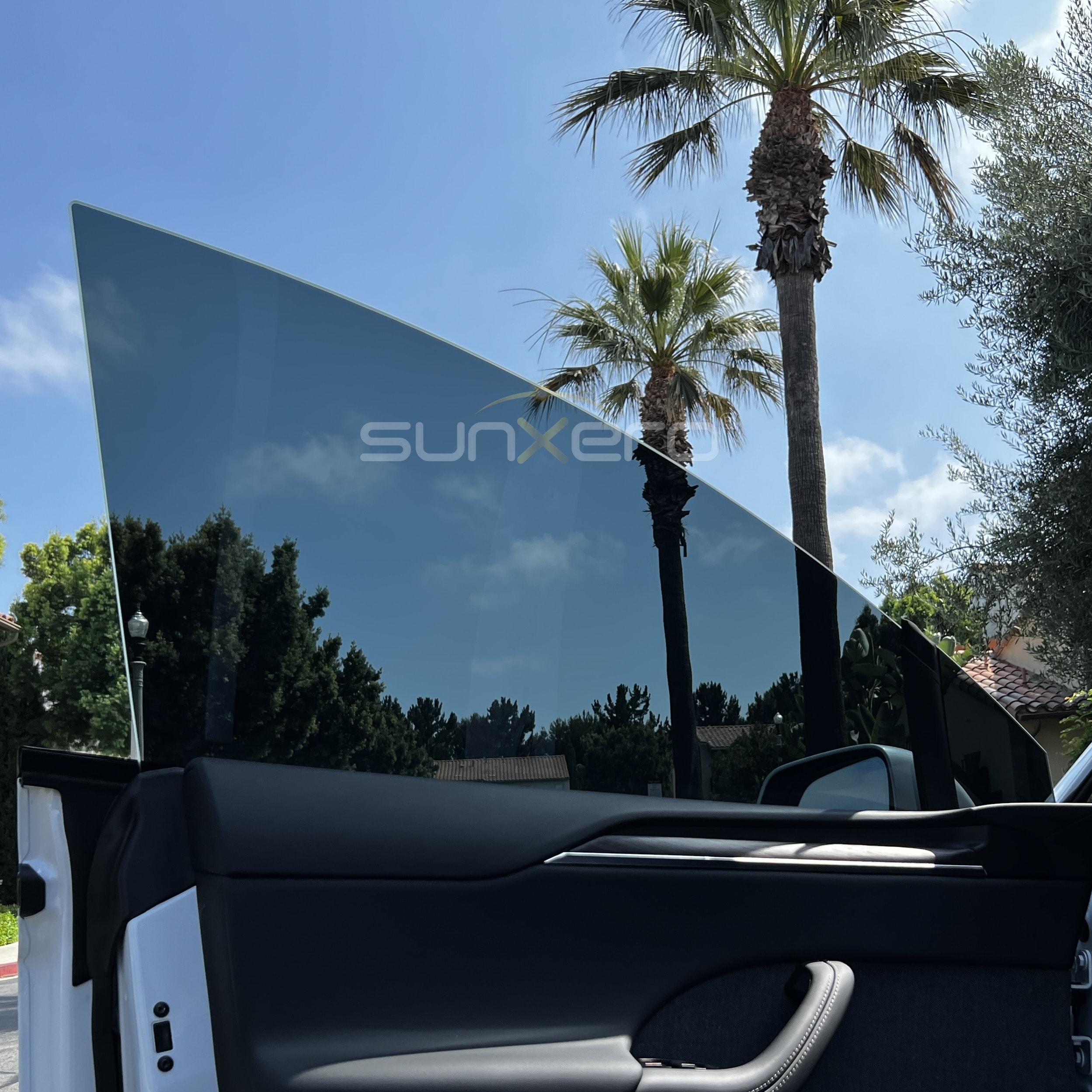 Convertible — Palm Trees Sunny Day