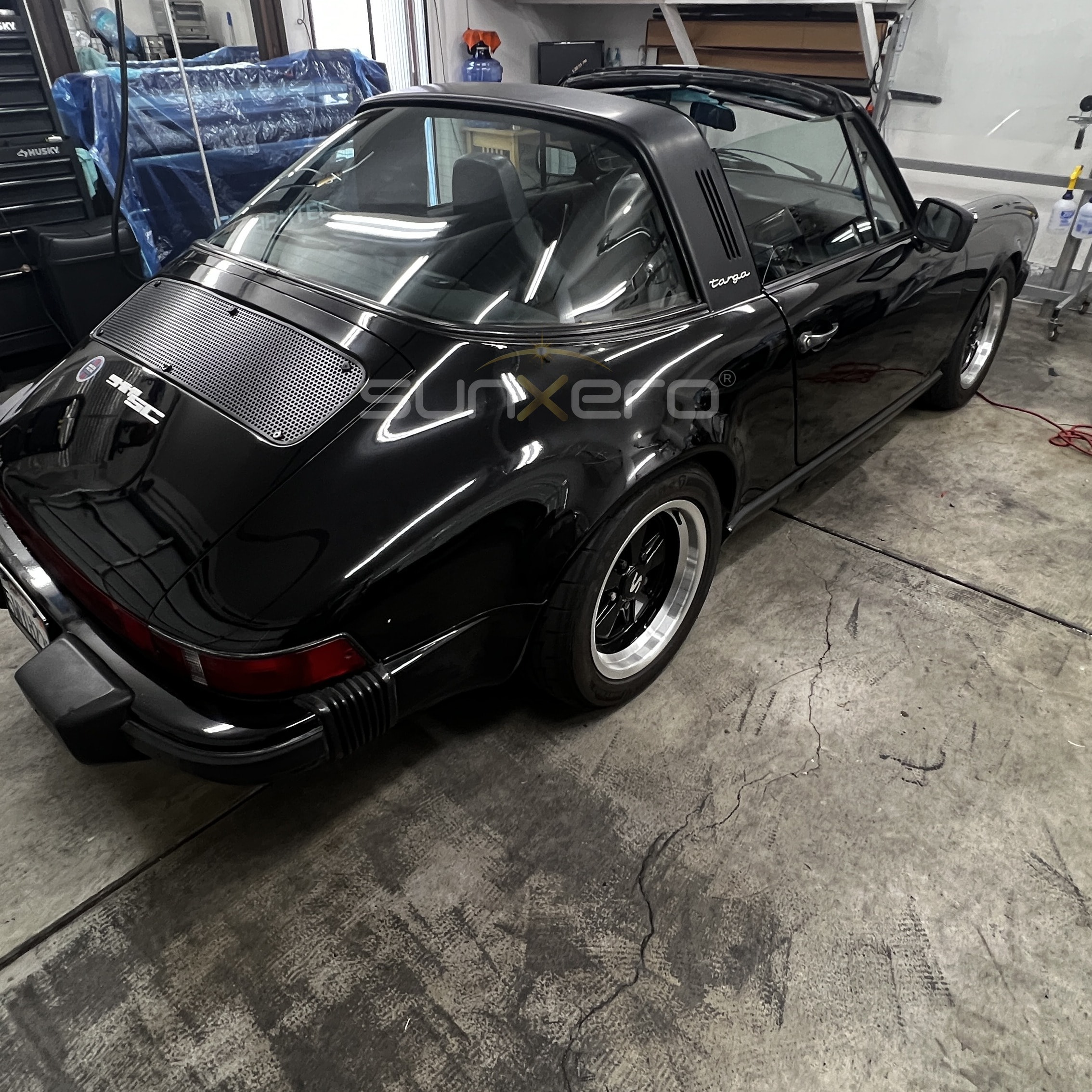 Black Porsche 911 Targa — Garage