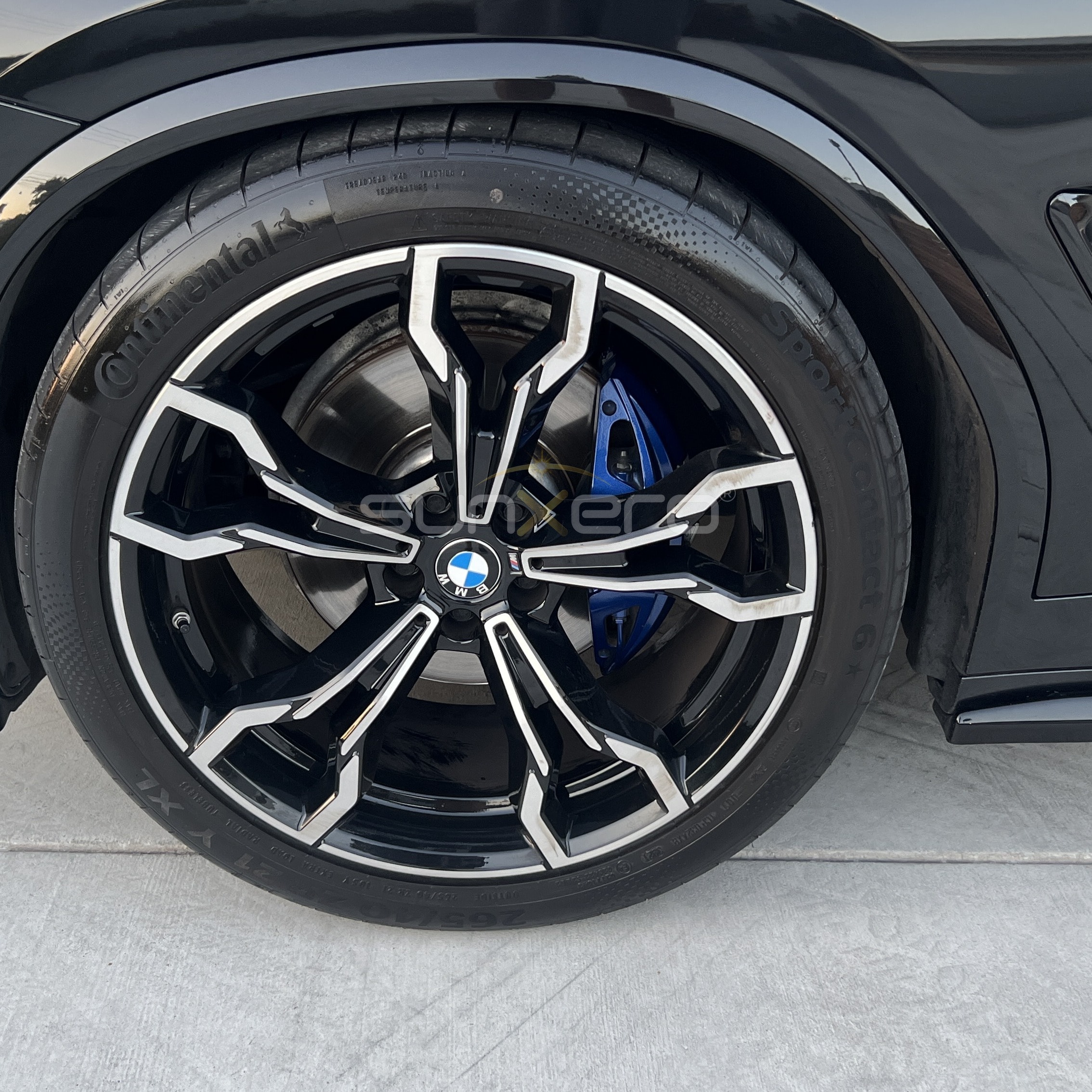 BMW Alloy Wheel — Blue Brake Caliper