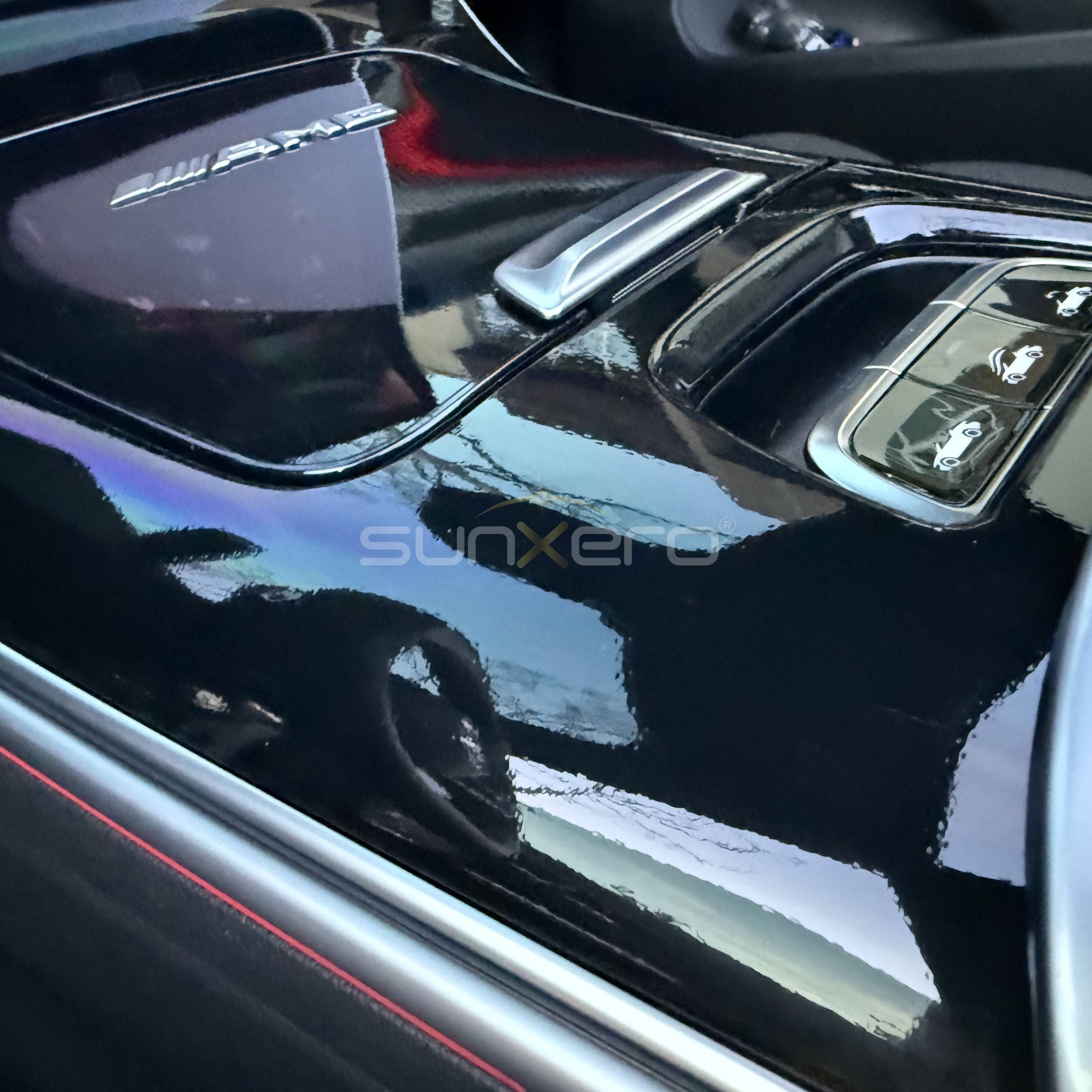 Red Tesla — Falcon Doors Clubhouse
