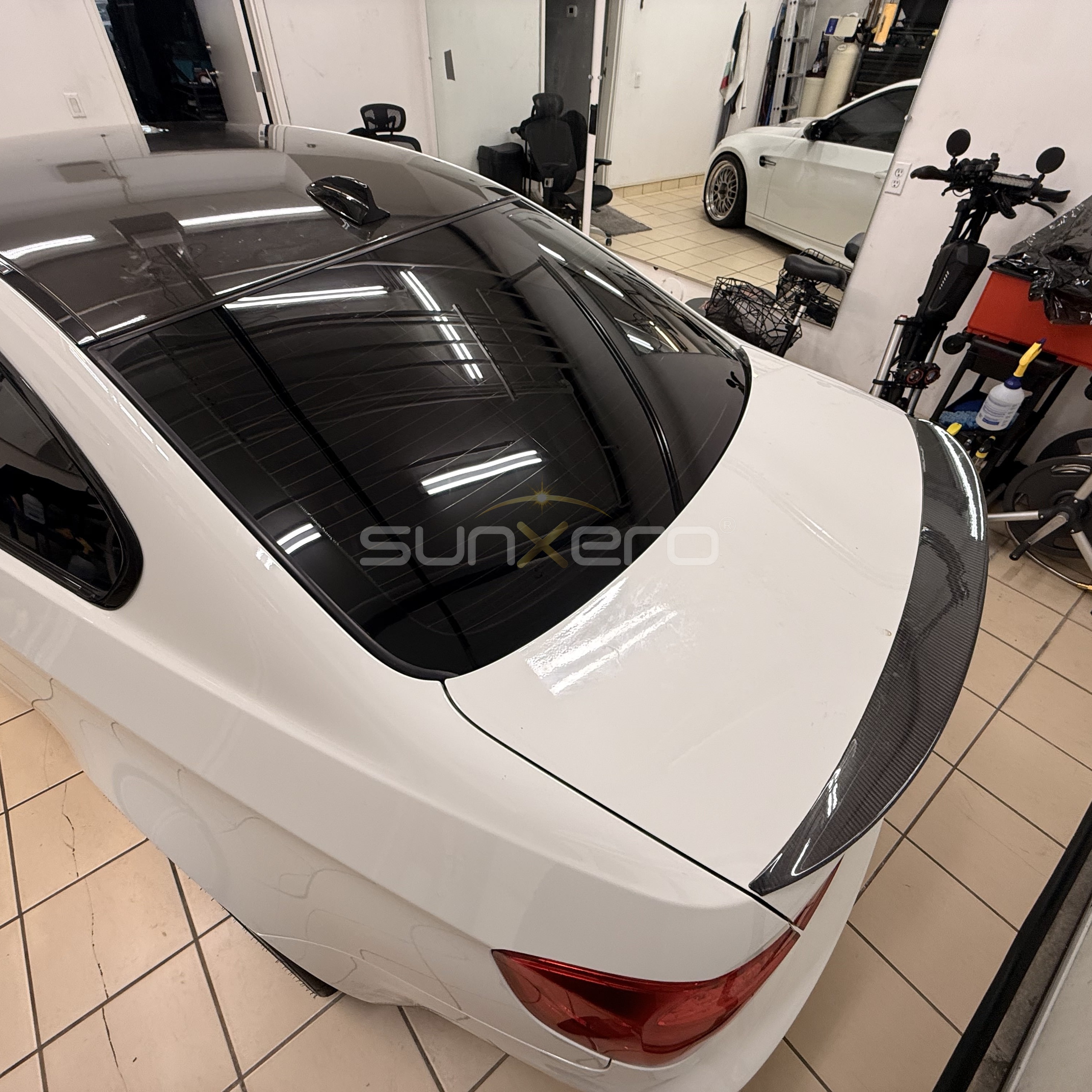 White Car — Garage Showroom